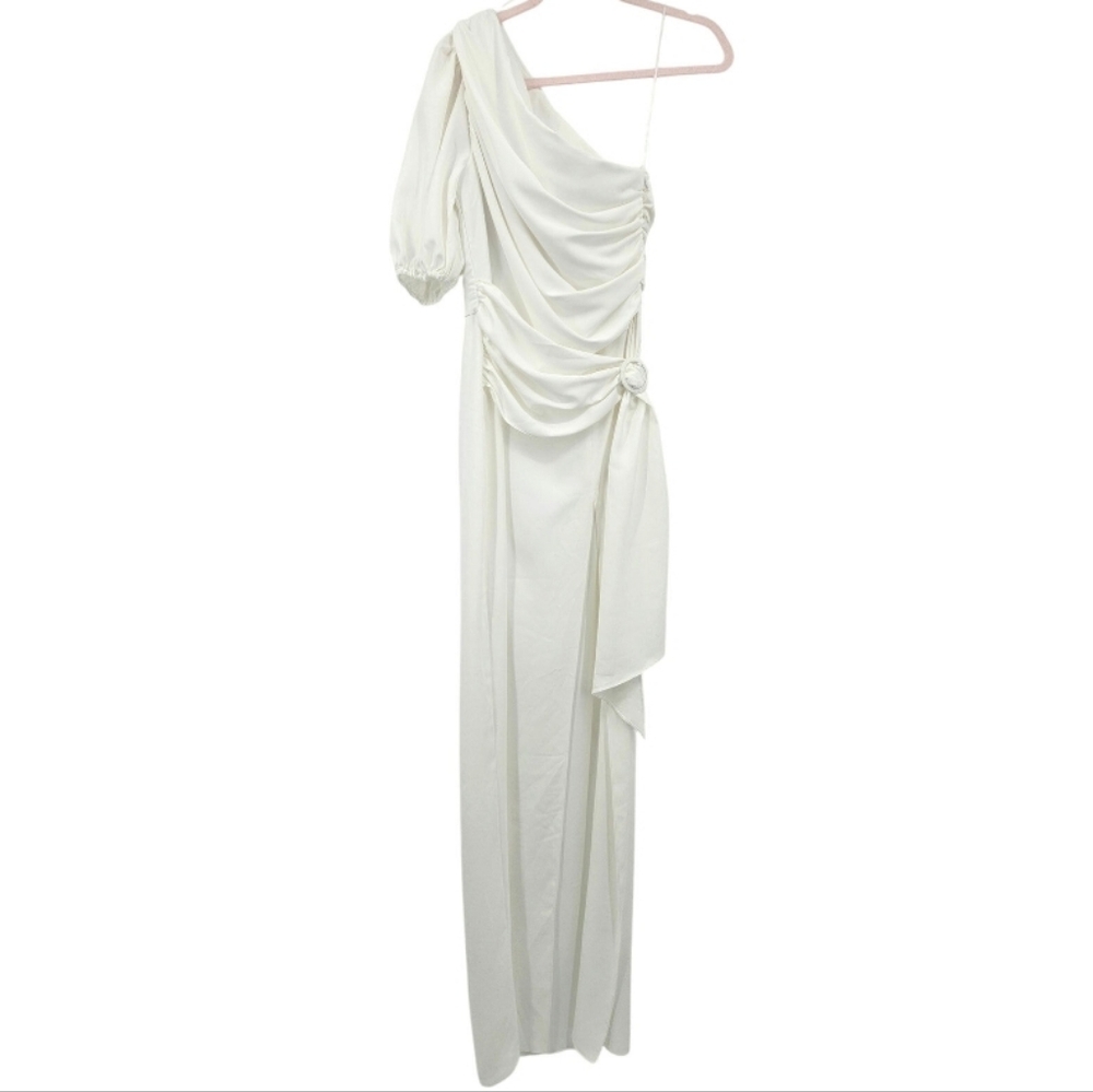 Amanda Uprichard Bexley Maxi Dress One Shoulder Long Evening‎ Gown Sz M - Picture 3 of 14